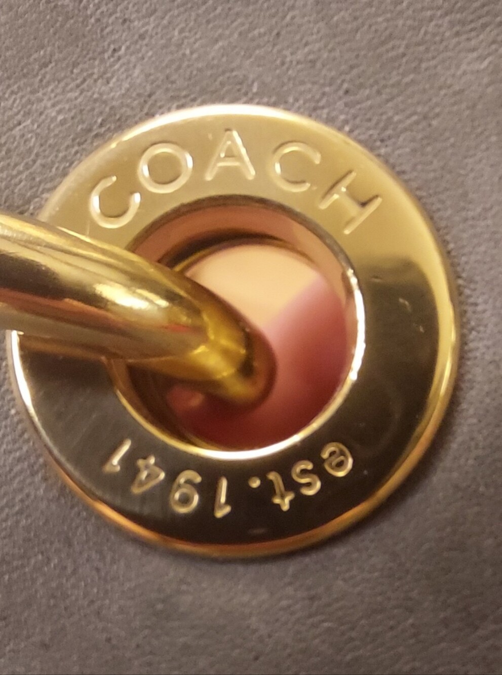 2008 Coach 1941 Hamptons Lindsay Hobo 12459 Y2k Olive Grey Purple Satin Lined - Picture 12 of 14